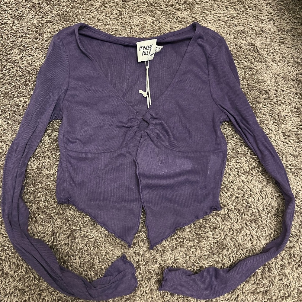 Purple crop top